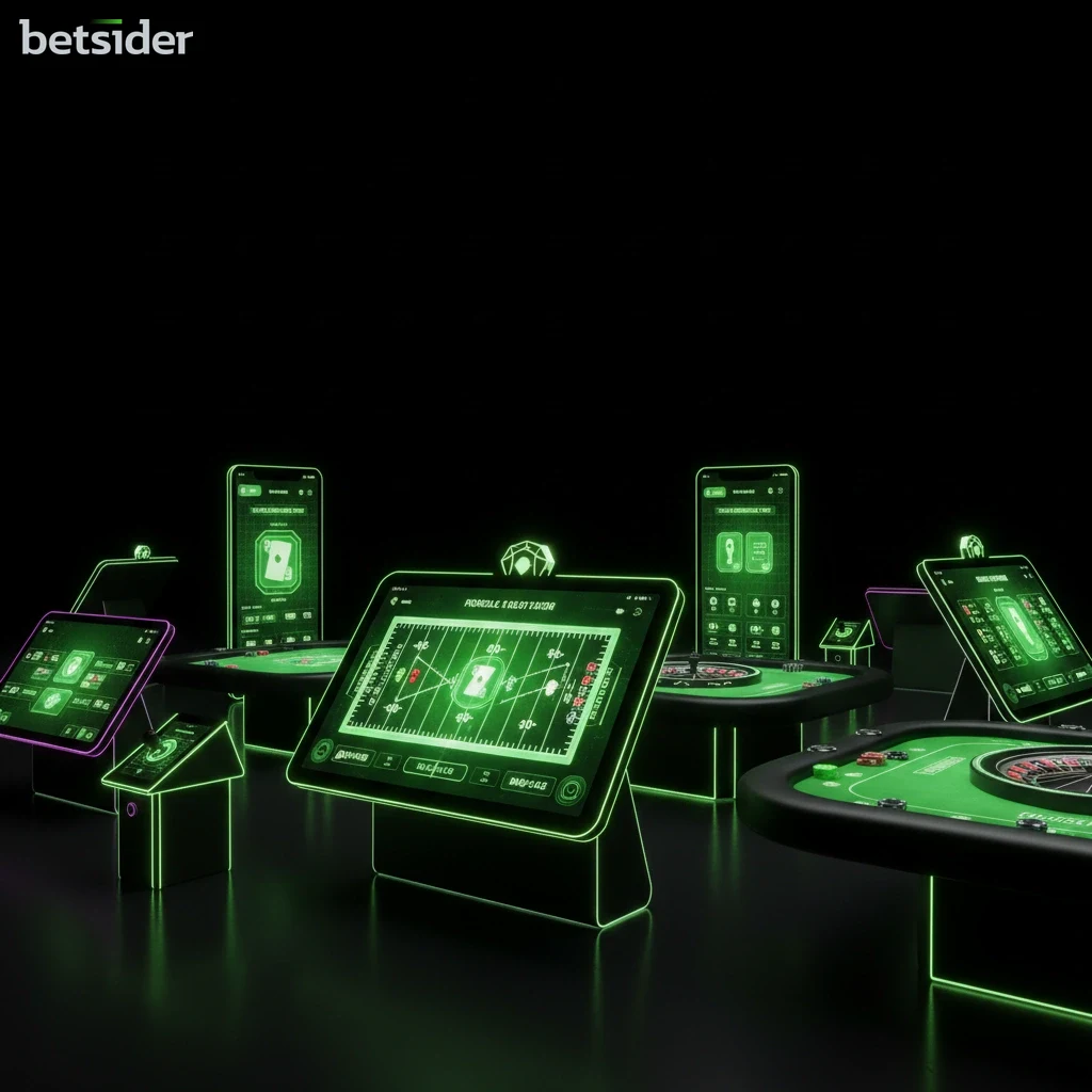 Schermata della cassa sull'app Betsider con le opzioni di deposito.