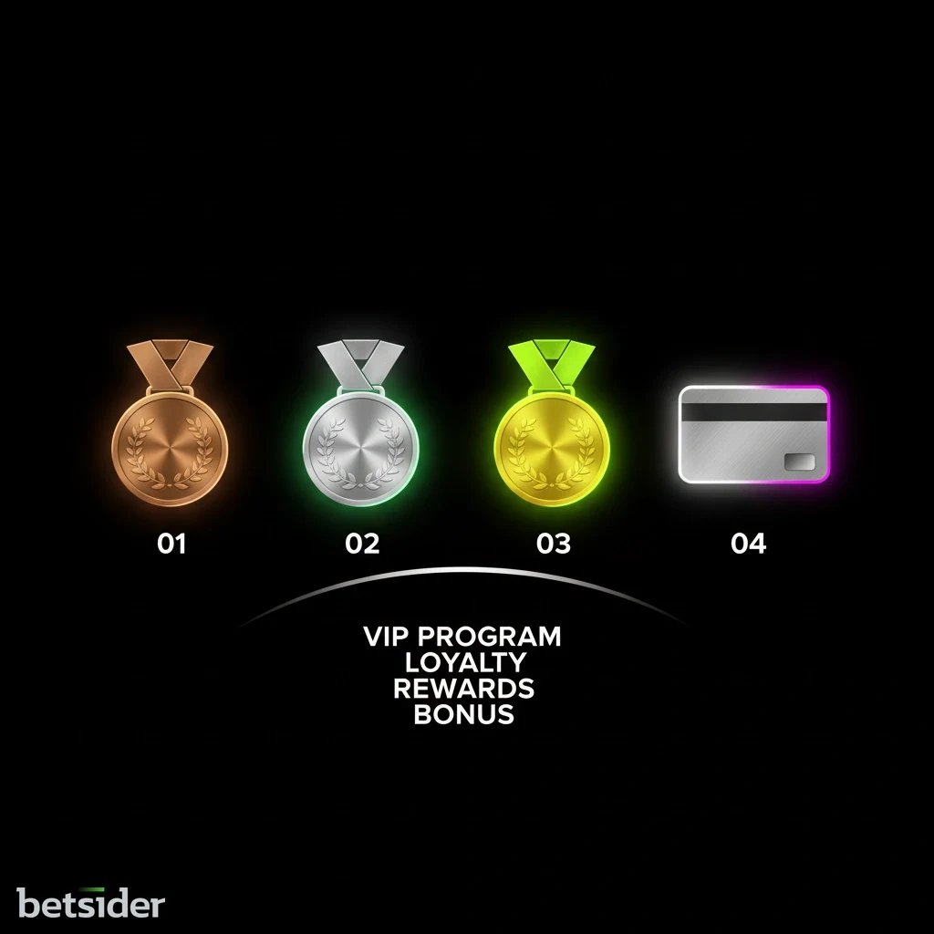 Icone rappresentative dei livelli del programma VIP di Betsider