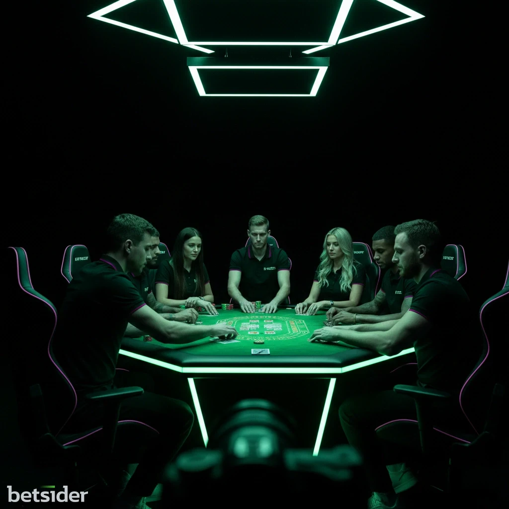 Un croupier professionista interagisce con i giocatori a un tavolo di blackjack.