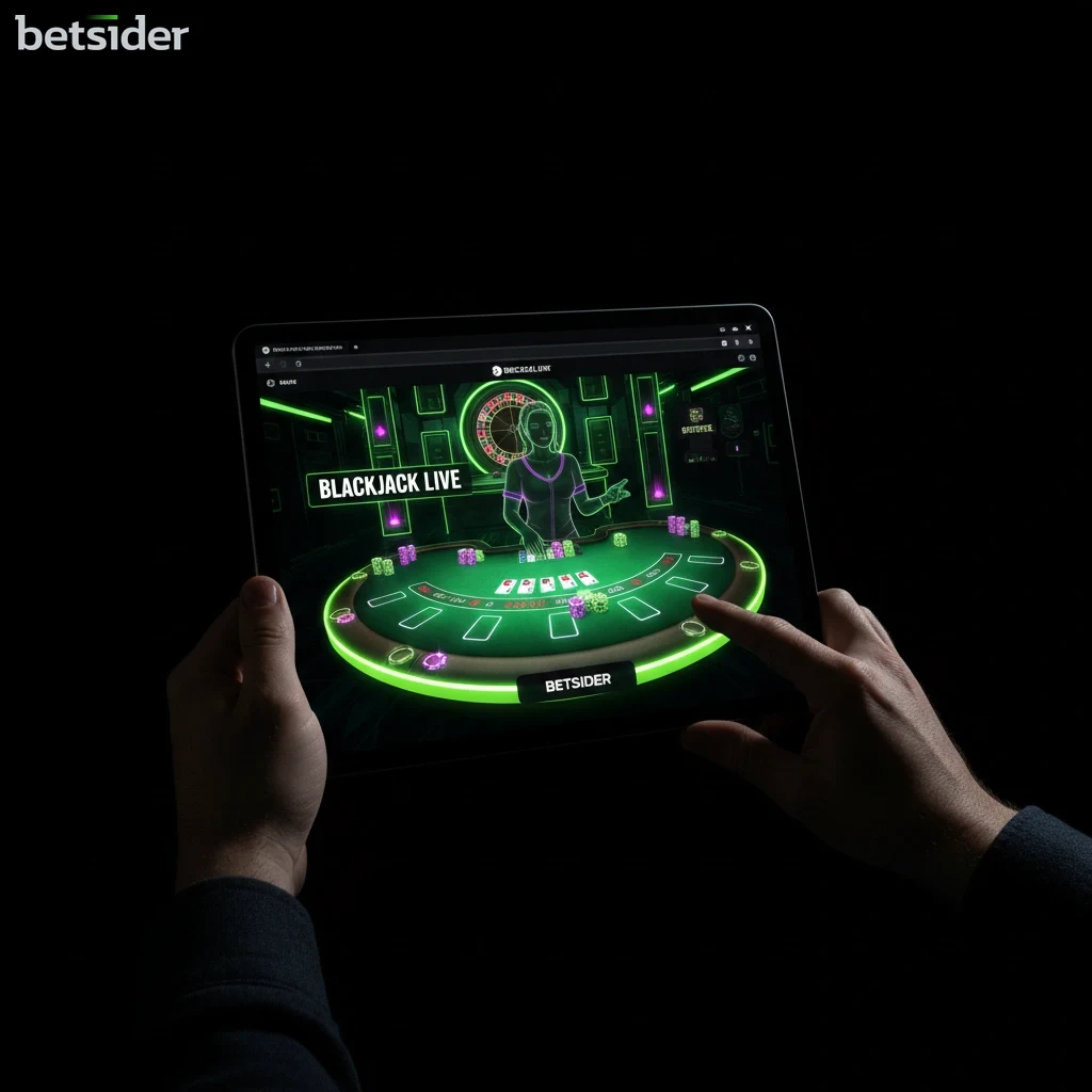 Una persona che gioca alla roulette live su uno smartphone.