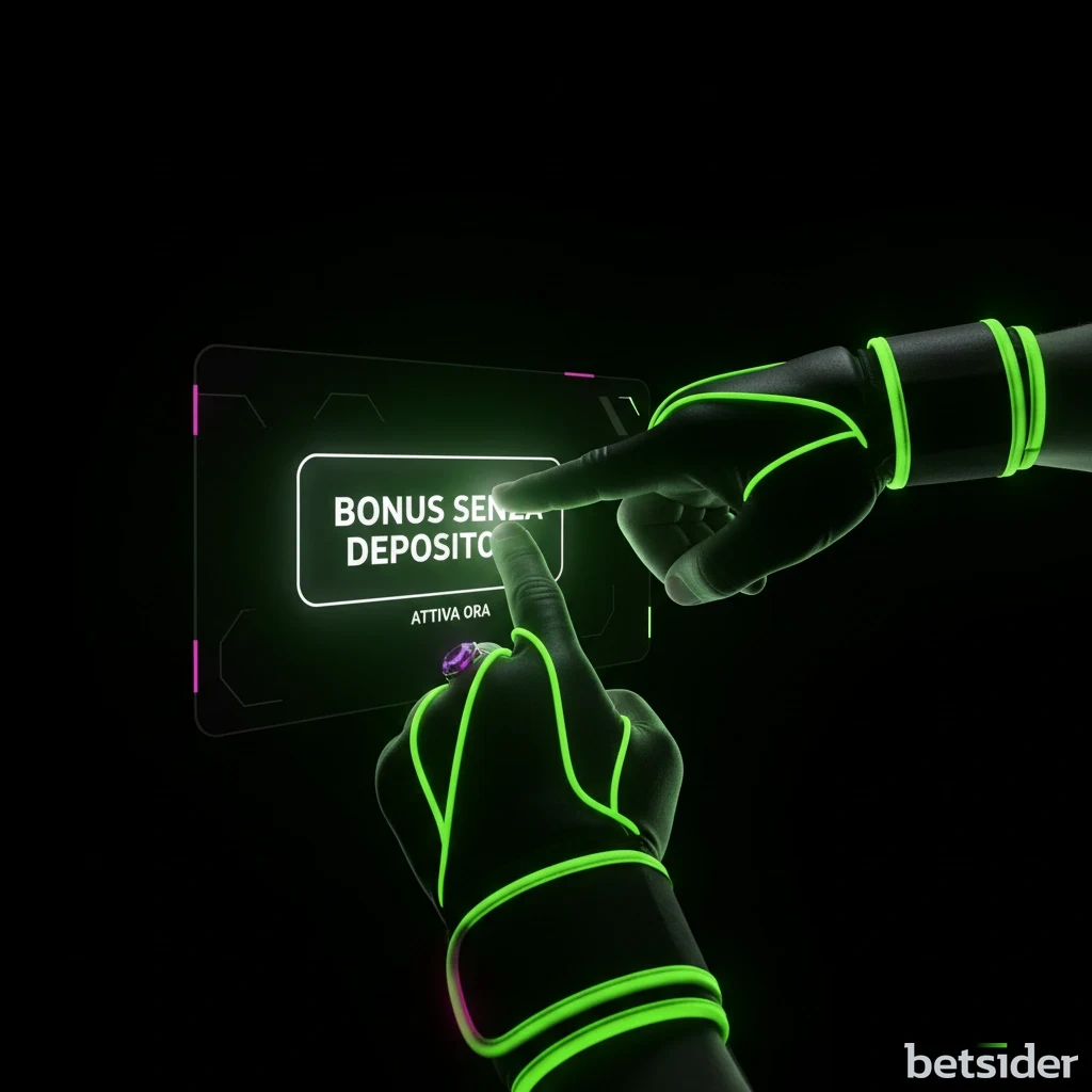 La sezione bonus del conto gioco Betsider con l'opzione per attivare i giri gratuiti.