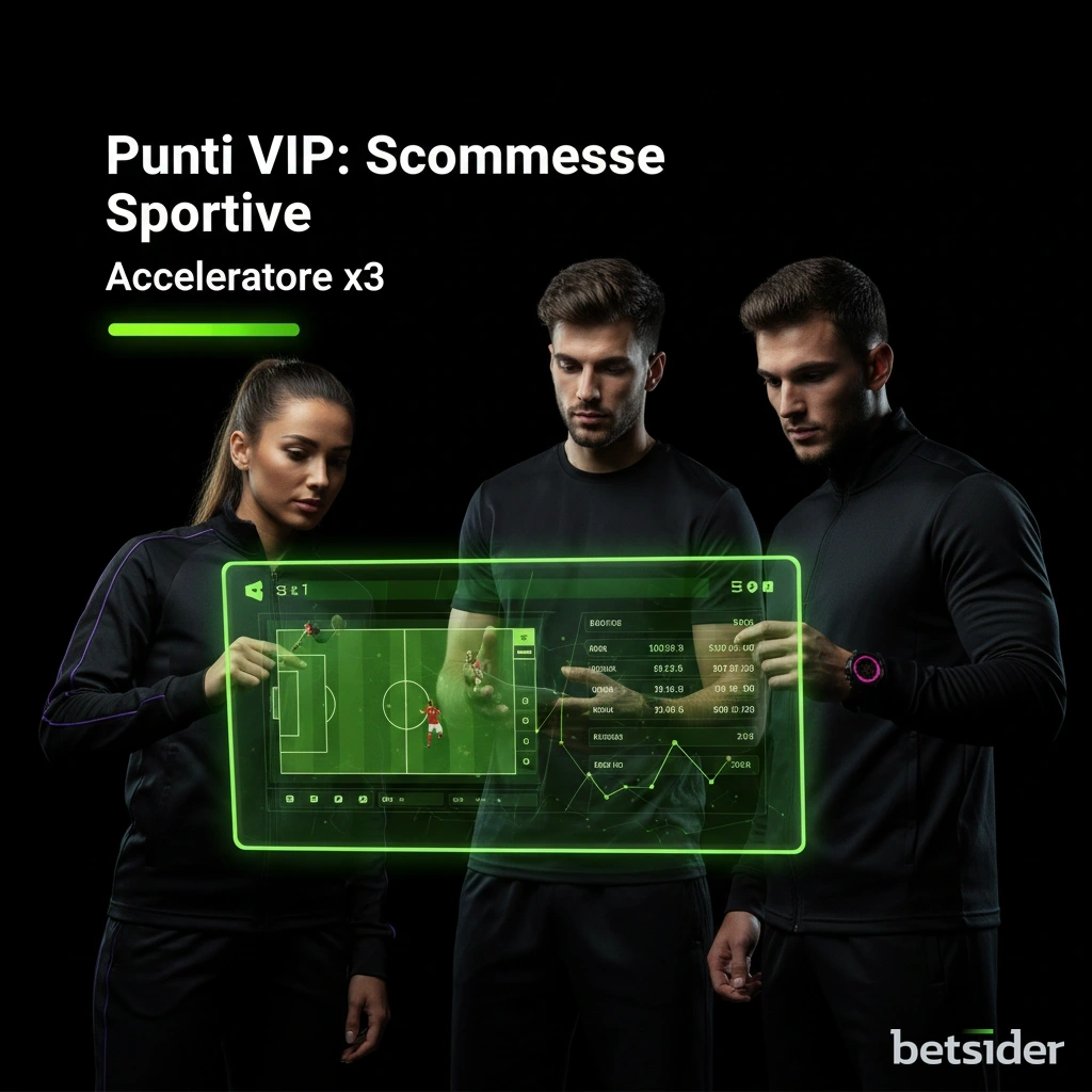 Interfaccia della sezione scommesse di Betsider che mostra un acceleratore VIP x3.