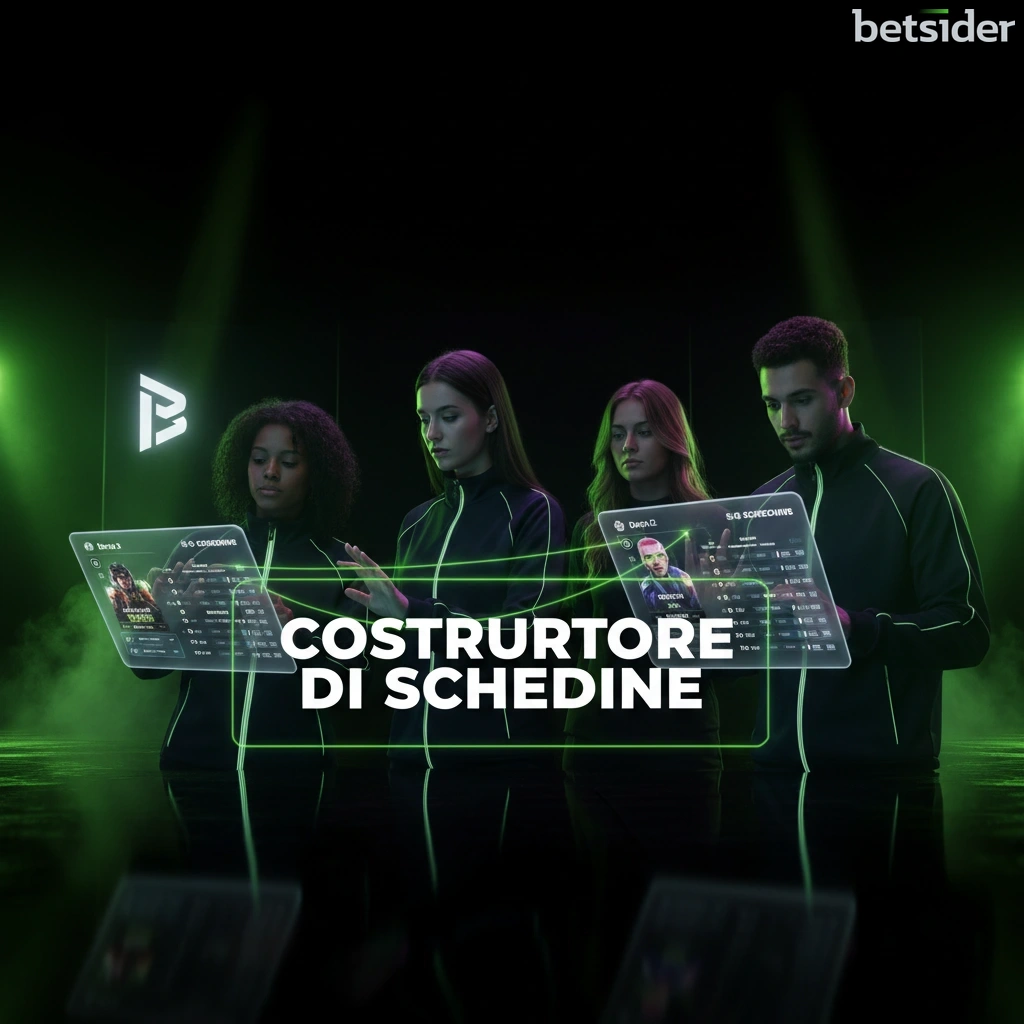 Una schedina multipla (accumulator) compilata dall'utente sul sito di Betsider.